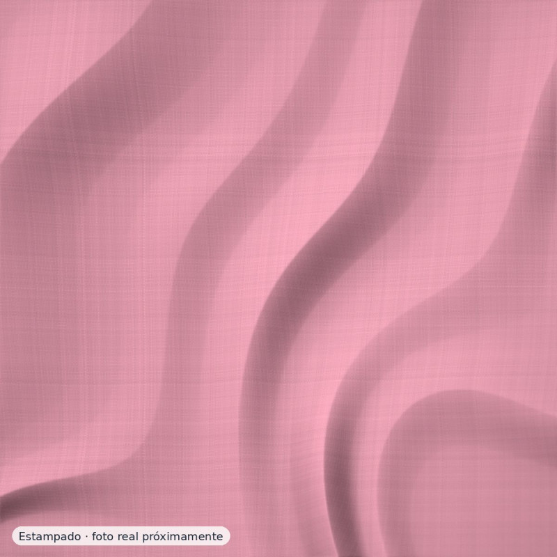 Percal estampado ramilletes fondo rosa — 100% algodón