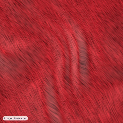 Piel pelo mouton rojo — 100% poliéster