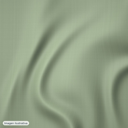 Plana poliéster verde salvia — 100% poliéster