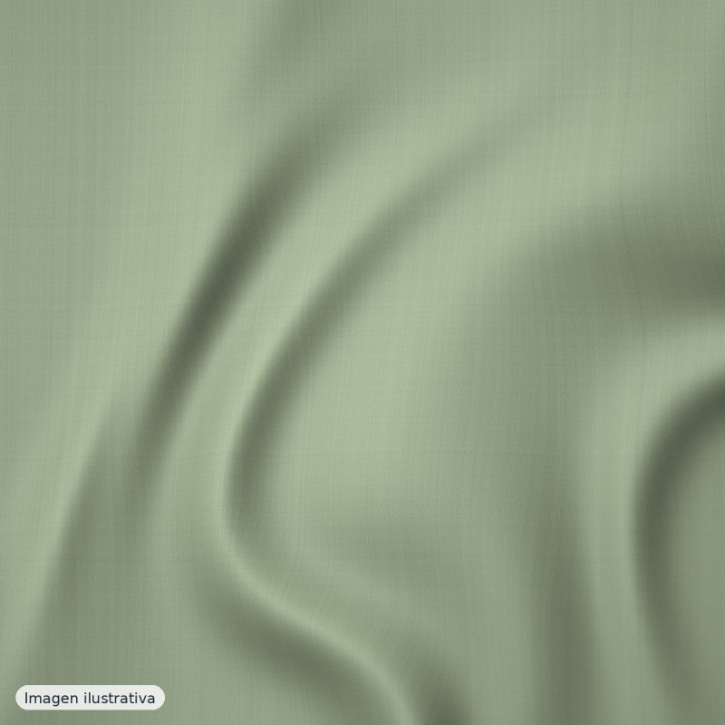 Plana poliéster verde salvia — 100% poliéster