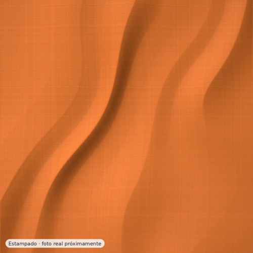 Popelín algodón estampado jungla exótica naranja — 100% algodón