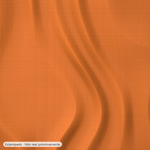 Popelín algodón floral naranja — 100% algodón