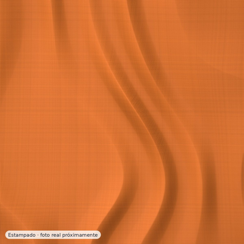 Popelín algodón floral naranja — 100% algodón