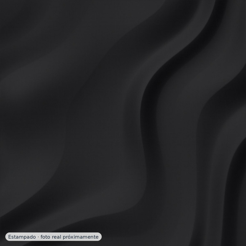 Popelín algodón micro geo negro — 100% algodón