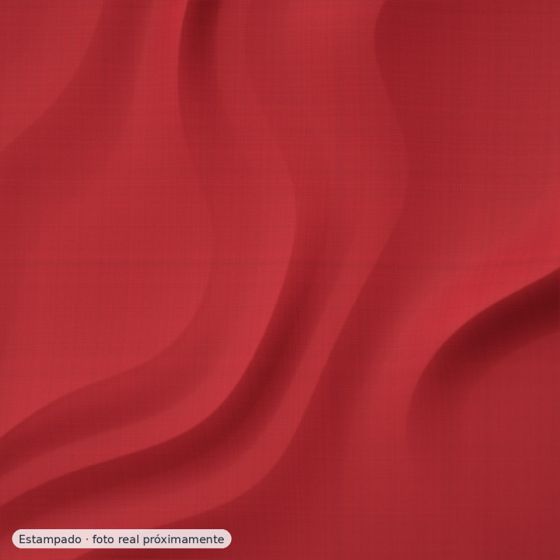 Popelín algodón microfloral roja — 100% algodón