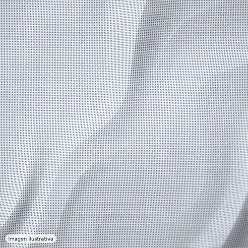 Popelín fino de camisería microdibujo azul y blanco — 100% algodón