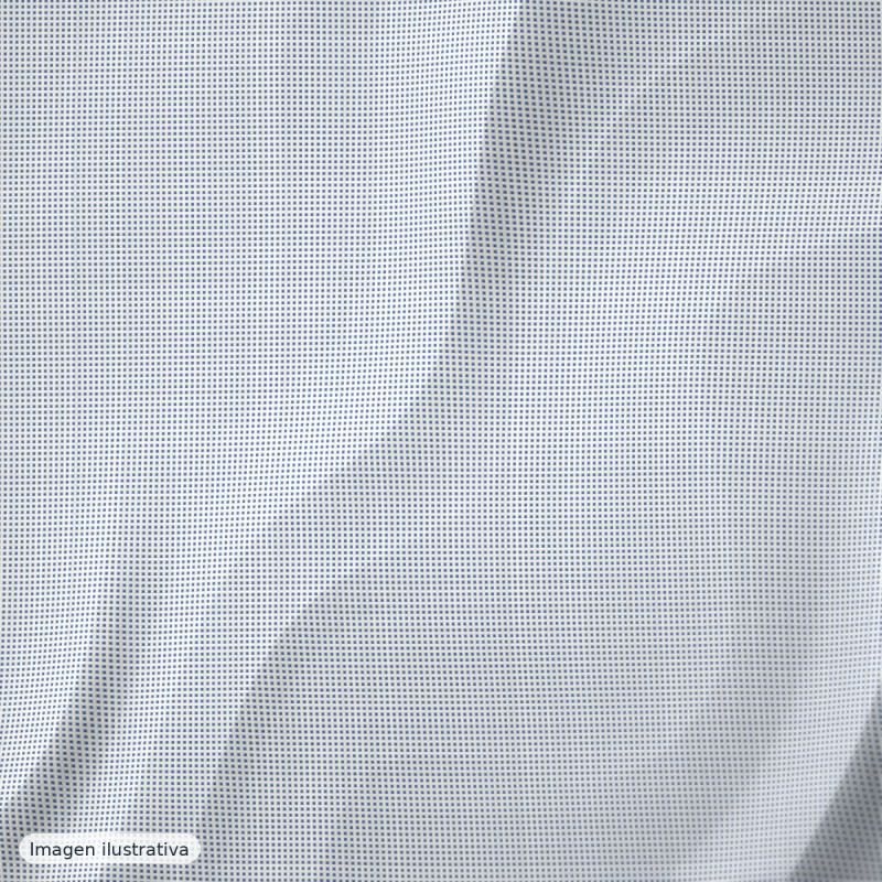 Popelín fino de camisería microdibujo azul y blanco — 100% algodón