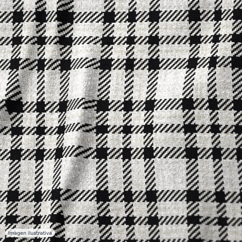 Principe de gales blanco y negro — 55% lana