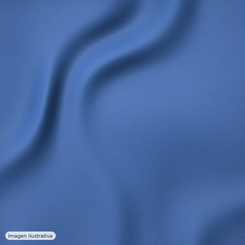 Punto crepé neopreno azul canard — 95% poliéster