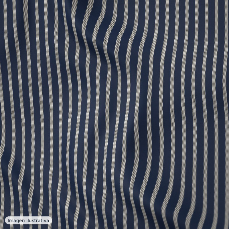 Punto french terry rayas azul marino crudo — 95% algodón
