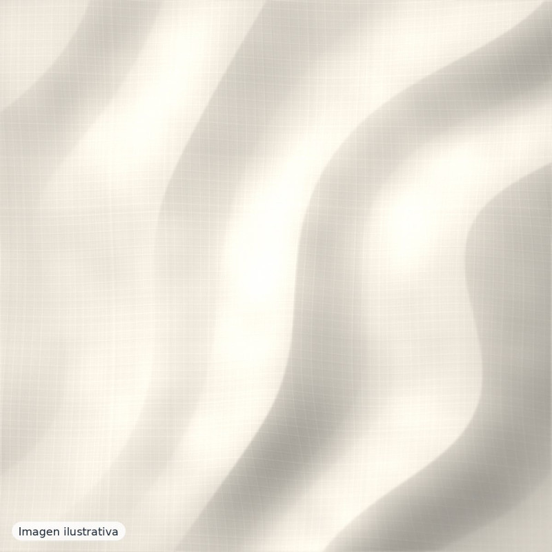 Punto impermeable blanco natural — 55% poliéster