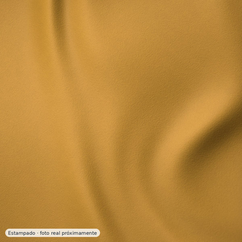 Punto roma estampado pinceladas ocre — 60% viscosa