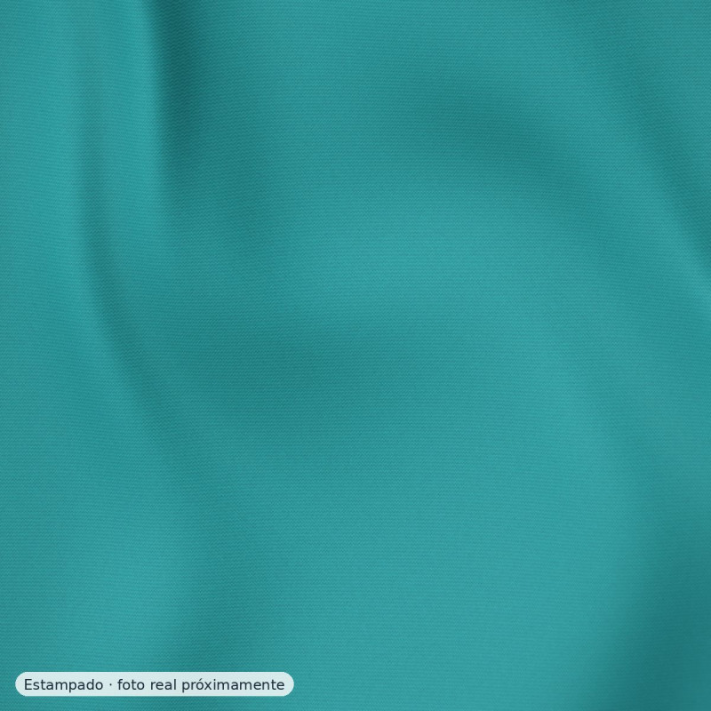 Punto viscosa floral tropical turquesa — 95% viscosa