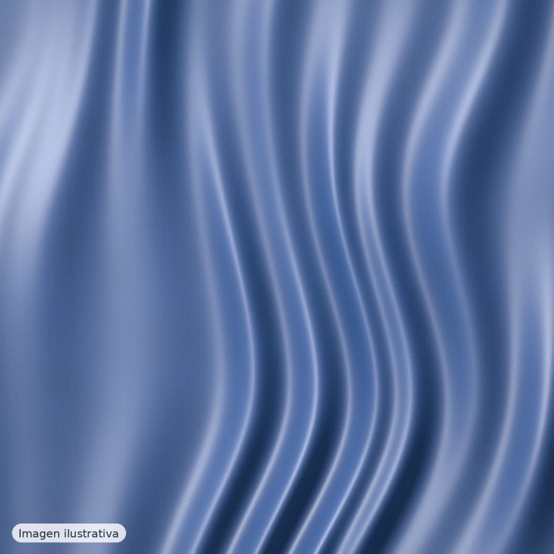 Raso poliéster opaco azul — 100% poliéster