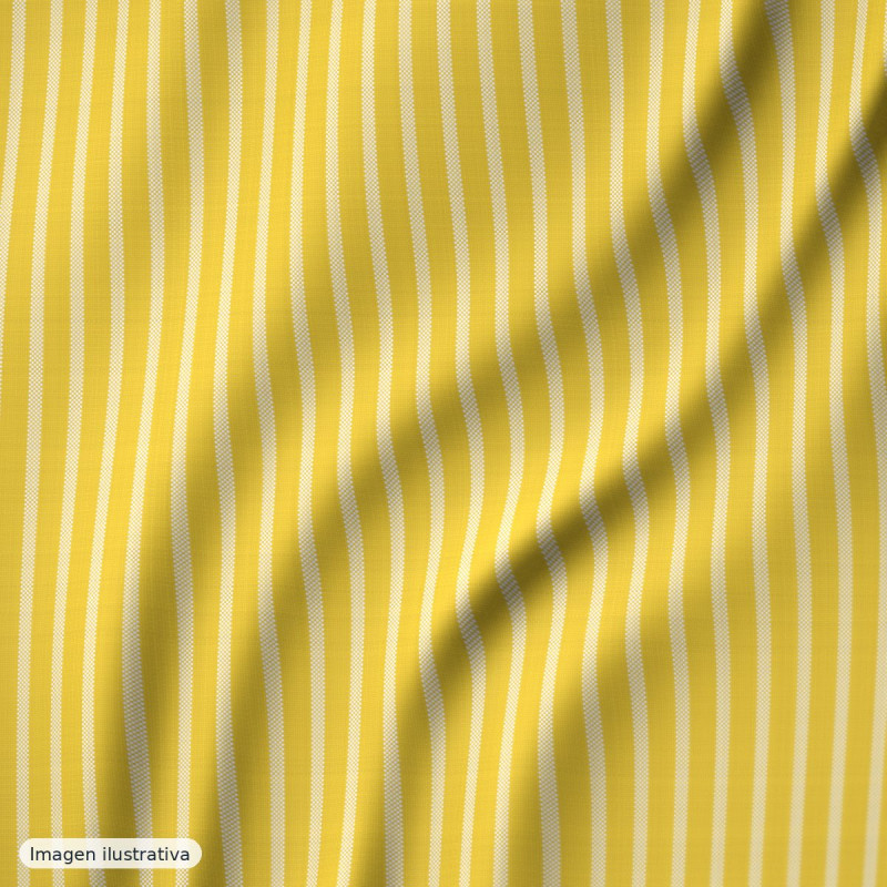 Rayas amarillo pequeño 4mm — 65% poliéster