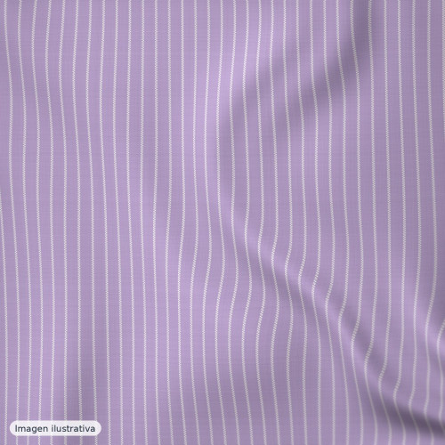 Rayas lila mini 2mm — 65% poliéster
