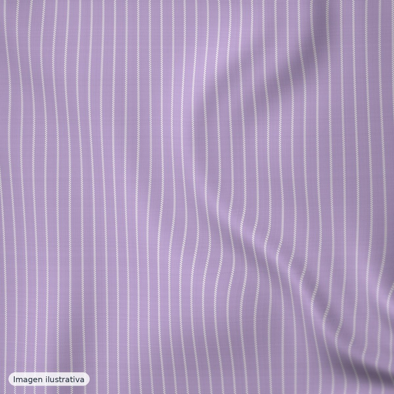 Rayas lila mini 2mm — 65% poliéster