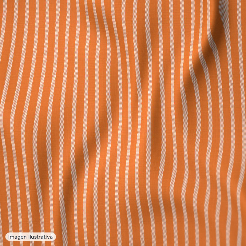 Rayas naranja pequeño 4mm — 65% poliéster