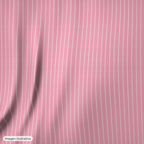 Rayas rosa mini 2mm — 65% poliéster Rayas rosa mini 2mm — 65% poliéster