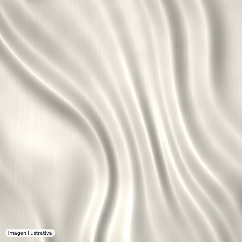 Saten efecto seda blanco natural — 100% poliéster