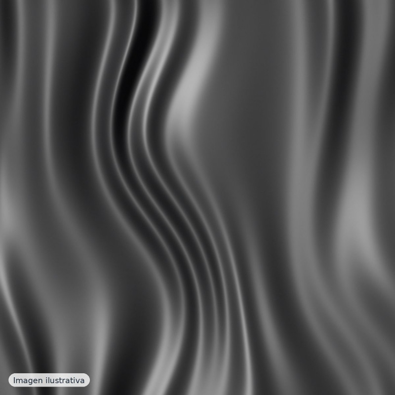 Satén efecto seda negro — 100% poliéster