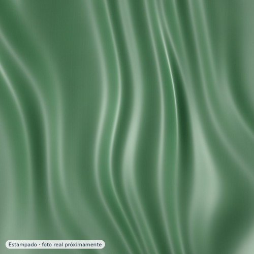 Satén estampado Flash verde — 100% poliéster
