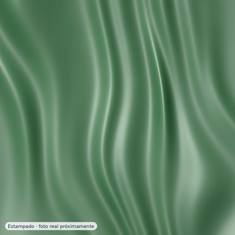 Satén estampado Flash verde — 100% poliéster