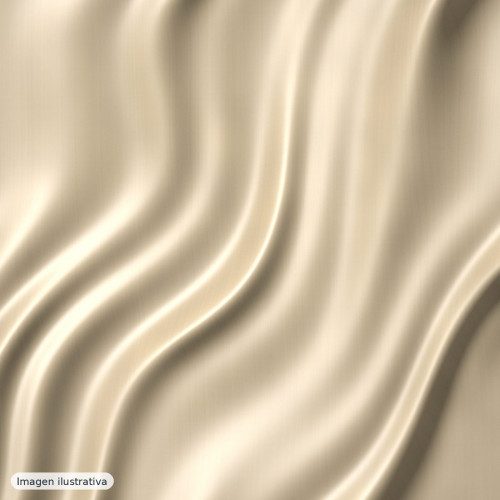 Satén fino de poliéster beige — 100% poliéster
