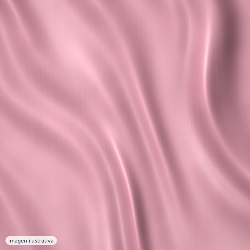 Satén fino de poliéster rosa suave — 100% poliéster