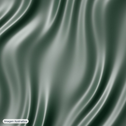 Satén fino de poliéster verde botella — 100% poliéster