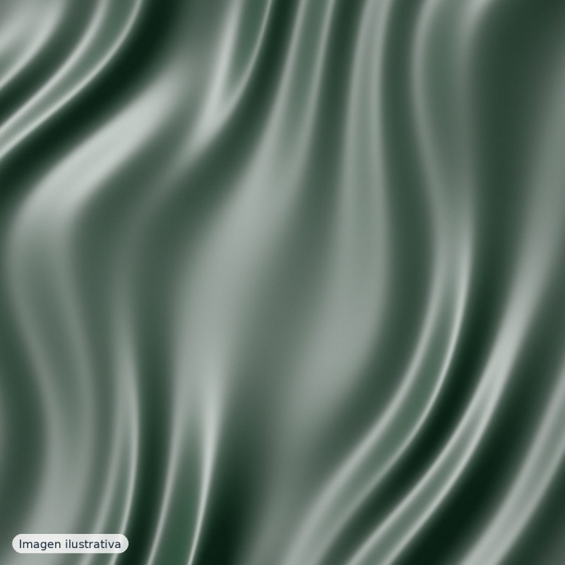 Satén fino de poliéster verde botella — 100% poliéster