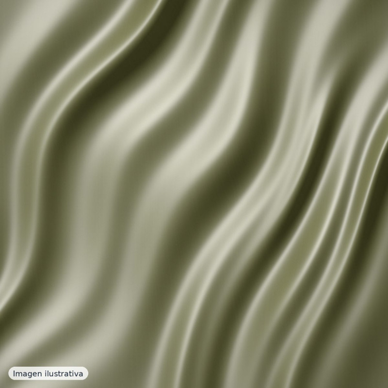 Satén plisado soleil verde oliva — 100% poliéster
