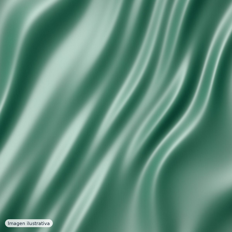 Satén verde esmeralda — 100% poliéster