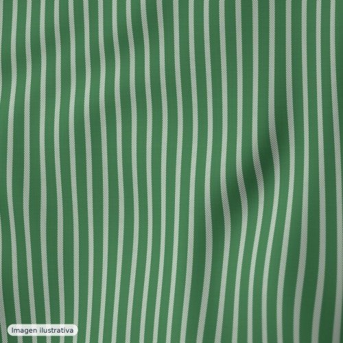 Seersucker Tencel rayas verde — 78% poliéster