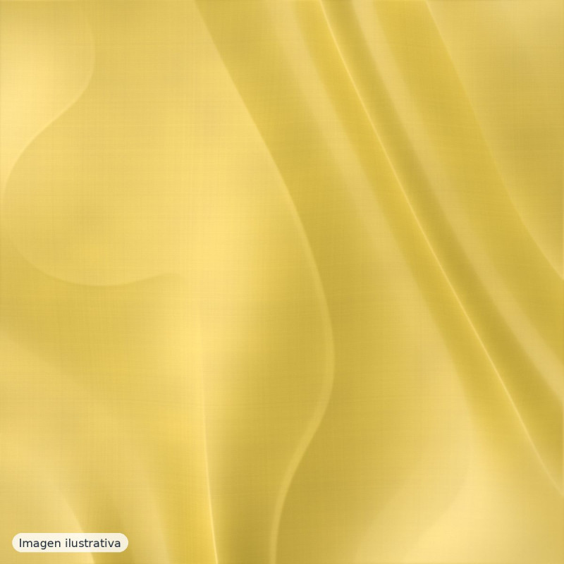 Tafetán liso amarillo ámbar — 100% poliéster