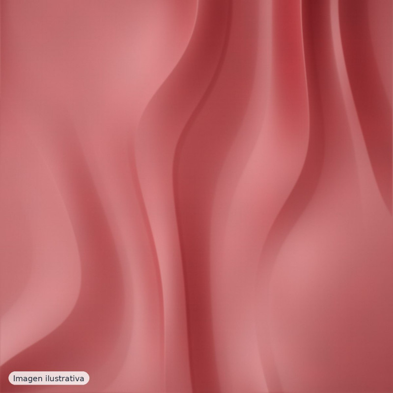 Tafetán liso rojo coral — 100% poliéster