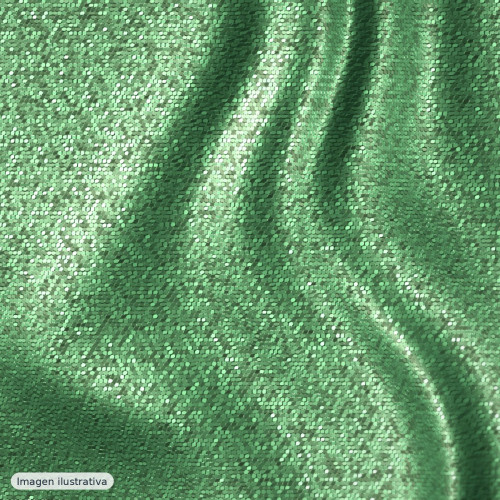 Terciopelo bordado con lentejuelas dalia verde oscuro — 100% poliéster
