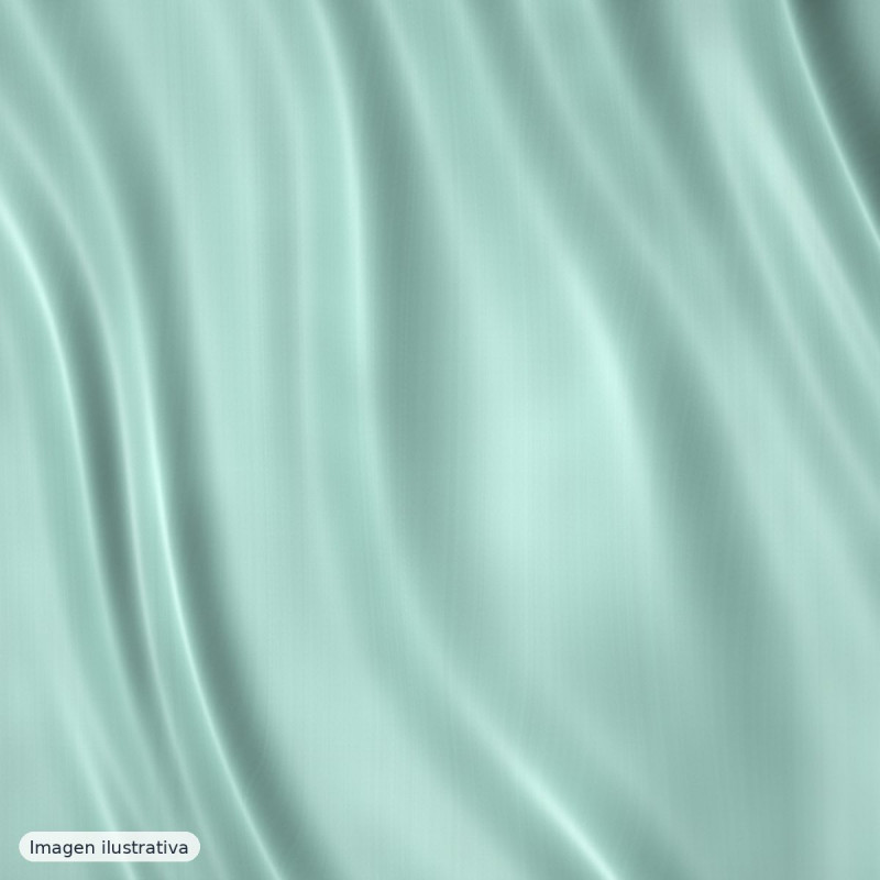 Triacetato verde agua claro — 100% poliéster
