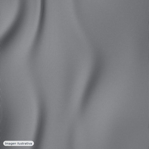 Tubular canalé rib 3x3 gris melange — 62% algodón
