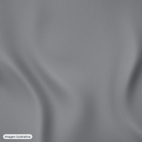 Tubular canalé rib 3x3 gris melange oscuro — 62% algodón