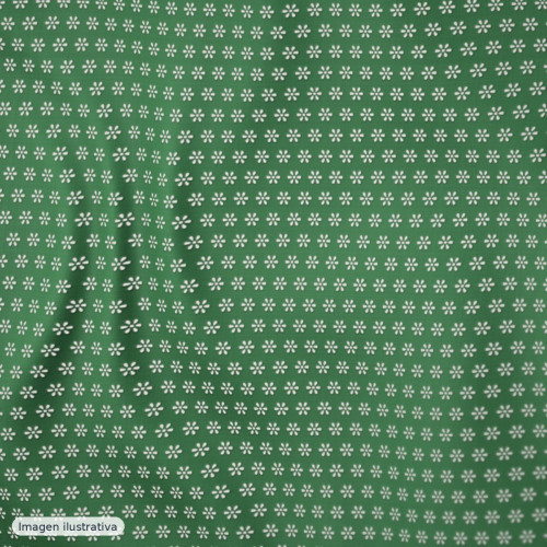 Tul bordado 3d verde lago — 100% poliéster