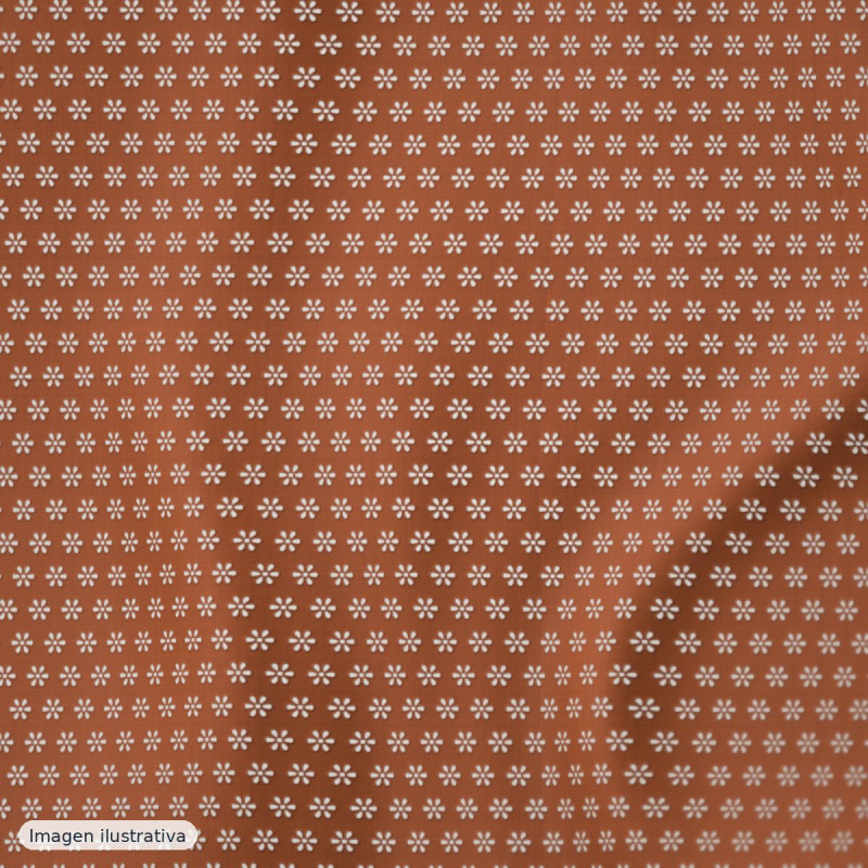 Tul bordado color caldera — 50% poliamida