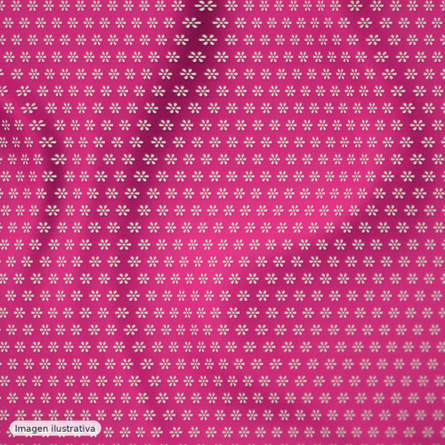 Tul bordado fucsia — 50% poliamida