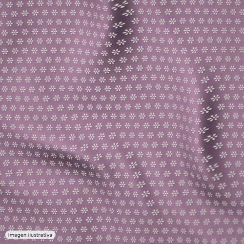 Tul bordado malva — 50% poliamida