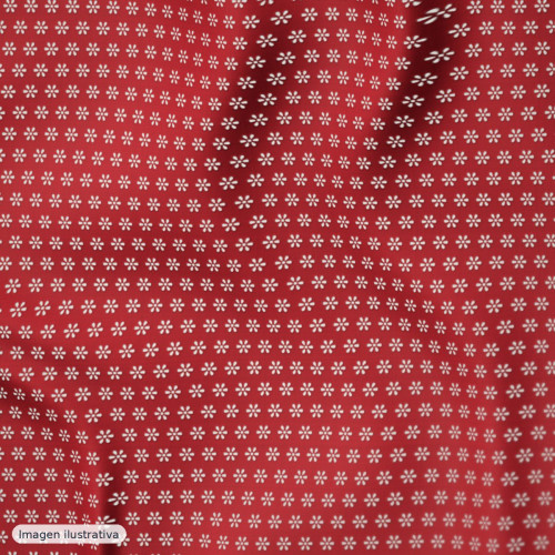 Tul bordado rojo — 50% poliamida Tul bordado rojo — 50% poliamida