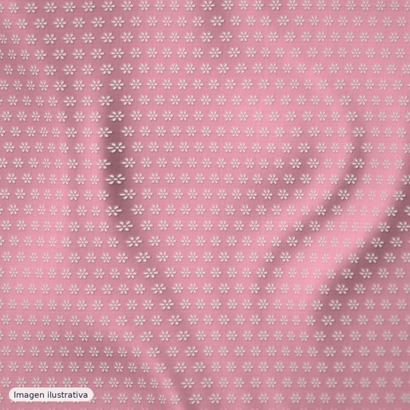 Tul bordado rosa nude — 100% poliéster