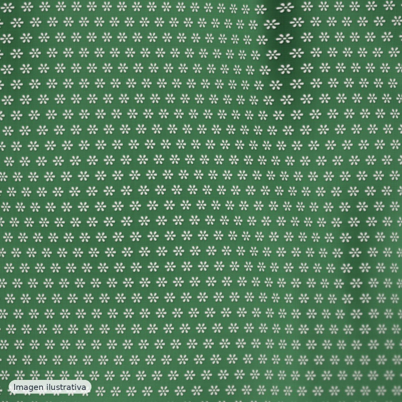 Tul bordado verde — 50% poliamida