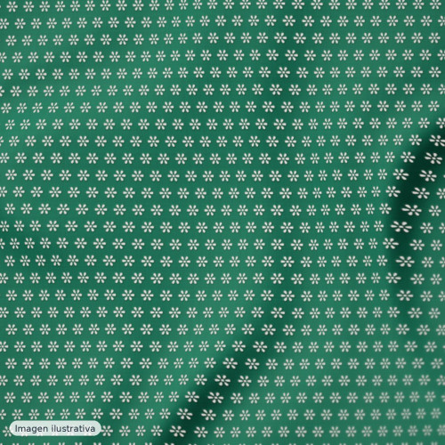 Tul bordado verde esmeralda — 50% poliamida
