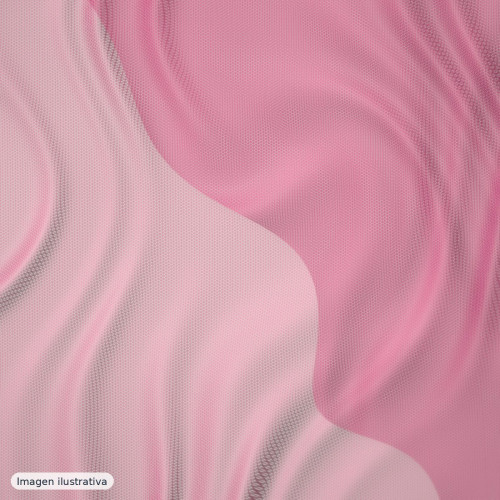 Tul fucsia con pedrería multicolor — 100% poliéster