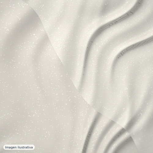 Tul plumeti bordado blanco roto — 100% poliéster